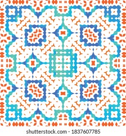 Ornamental talavera mexico tiles decor. Creative design. Kit of vector seamless patterns. Red gorgeous flower folk prints for linens, smartphone cases, scrapbooking, bags or T-shirts.
