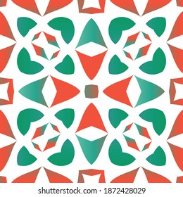 Ornamental talavera mexico tiles decor. Minimal design. Vector seamless pattern template. Red gorgeous flower folk print for linens, smartphone cases, scrapbooking, bags or T-shirts.
