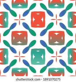 Ornamental talavera mexico tiles decor. Universal design. Vector seamless pattern collage. Red gorgeous flower folk print for linens, smartphone cases, scrapbooking, bags or T-shirts.