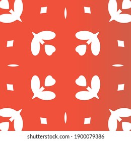 Ornamental talavera mexico tiles decor. Vector seamless pattern flyer. Hand drawn design. Red gorgeous flower folk print for linens, smartphone cases, scrapbooking, bags or T-shirts.