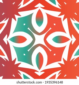 Ornamental talavera mexico tiles decor. Bathroom design. Vector seamless pattern theme. Red gorgeous flower folk print for linens, smartphone cases, scrapbooking, bags or T-shirts.