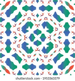 Ornamental talavera mexico tiles decor. Modern design. Vector seamless pattern elements. Red gorgeous flower folk print for linens, smartphone cases, scrapbooking, bags or T-shirts.