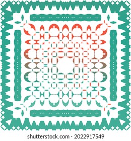 Ornamental talavera mexico tiles decor. Original design. Vector seamless pattern concept. Red gorgeous flower folk print for linens, smartphone cases, scrapbooking, bags or T-shirts.