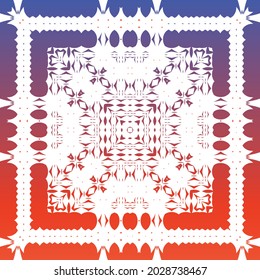Ornamental talavera mexico tiles decor. Creative design. Vector seamless pattern watercolor. Red gorgeous flower folk print for linens, smartphone cases, scrapbooking, bags or T-shirts.