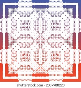 Ornamental talavera mexico tiles decor. Creative design. Vector seamless pattern watercolor. Red gorgeous flower folk print for linens, smartphone cases, scrapbooking, bags or T-shirts.