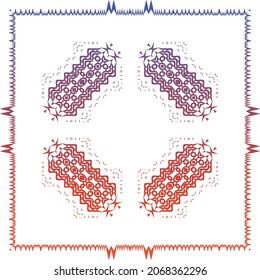 Ornamental talavera mexico tiles decor. Creative design. Vector seamless pattern watercolor. Red gorgeous flower folk print for linens, smartphone cases, scrapbooking, bags or T-shirts.