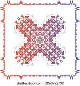 Ornamental talavera mexico tiles decor. Creative design. Vector seamless pattern watercolor. Red gorgeous flower folk print for linens, smartphone cases, scrapbooking, bags or T-shirts.