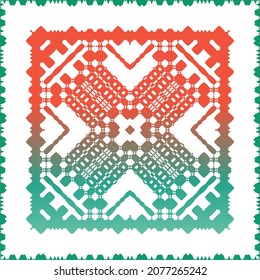 Ornamental talavera mexico tiles decor. Modern design. Vector seamless pattern elements. Red gorgeous flower folk print for linens, smartphone cases, scrapbooking, bags or T-shirts.
