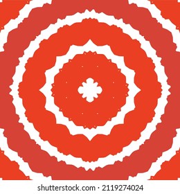 Ornamental talavera mexico tiles decor. Vector seamless pattern flyer. Minimal design. Red gorgeous flower folk print for linens, smartphone cases, scrapbooking, bags or T-shirts.
