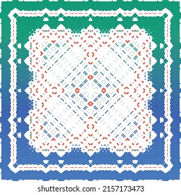 Ornamental talavera mexico tiles decor. Kitchen design. Vector seamless pattern trellis. Red gorgeous flower folk print for linens, smartphone cases, scrapbooking, bags or T-shirts.
