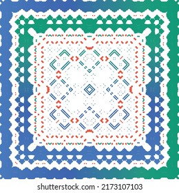 Ornamental talavera mexico tiles decor. Kitchen design. Vector seamless pattern trellis. Red gorgeous flower folk print for linens, smartphone cases, scrapbooking, bags or T-shirts.