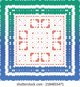 Ornamental talavera mexico tiles decor. Kitchen design. Vector seamless pattern trellis. Red gorgeous flower folk print for linens, smartphone cases, scrapbooking, bags or T-shirts.