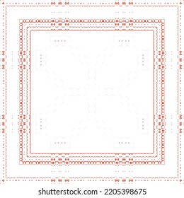 Ornamental talavera mexico tiles decor. Modern design. Vector seamless pattern elements. Red gorgeous flower folk print for linens, smartphone cases, scrapbooking, bags or T-shirts.