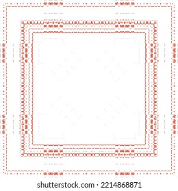 Ornamental talavera mexico tiles decor. Modern design. Vector seamless pattern elements. Red gorgeous flower folk print for linens, smartphone cases, scrapbooking, bags or T-shirts.