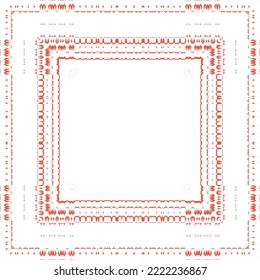 Ornamental talavera mexico tiles decor. Modern design. Vector seamless pattern elements. Red gorgeous flower folk print for linens, smartphone cases, scrapbooking, bags or T-shirts.
