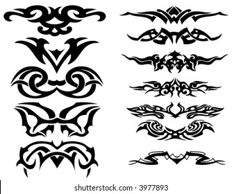 Set 31 Tribal Tattoo Women Set Stock Vector (Royalty Free) 120623329