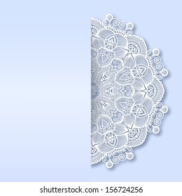 ornamental template with circle ornate background, good for christmas design, eps 10