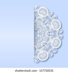 ornamental template with circle ornate background, good for christmas design, eps 10