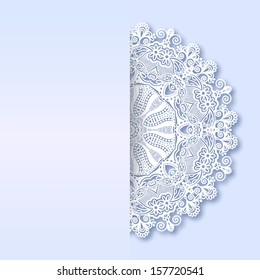 ornamental template with circle ornate background, good for christmas design, eps 10