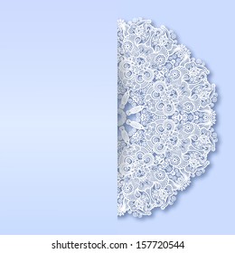 ornamental template with circle ornate background, good for christmas design, eps 10