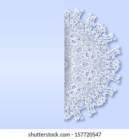 ornamental template with circle ornate background, good for christmas design, eps 10