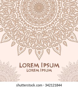 Ornamental template with mandala