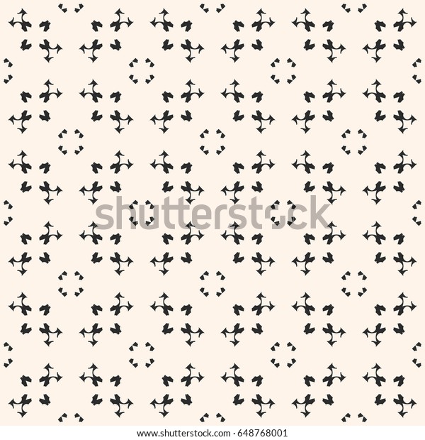 Ornamental Texture Vector Monochrome Seamless Pattern Stock Vector ...