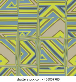 Ornamental tiles structure - vector seamless pattern