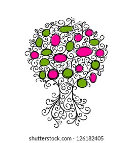 Ornamental tree with frames for your design