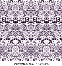 Ornamental Tribal Seamless pattern. Vector illustration.   