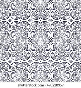 Ornamental Tribal Seamless pattern. Vector illustration.   