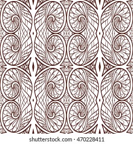 Ornamental Tribal Seamless pattern. Vector illustration.   