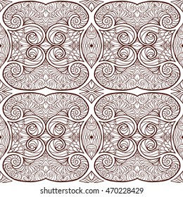 Ornamental Tribal Seamless pattern. Vector illustration.   
