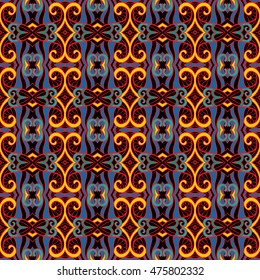 Ornamental Tribal Seamless pattern. Vector illustration.   