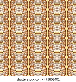 Ornamental Tribal Seamless pattern. Vector illustration.   