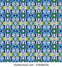 Ornamental Tribal Seamless pattern. Vector illustration.   
