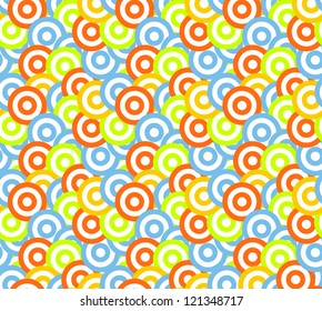 Ornamental varicolored seamless pattern. Vector abstract background.