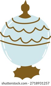 Florero ornamental Ilustración vectorial plana