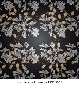 Ornamental vector background with white doodles. Graphic modern pattern. Ornamental pattern floral pattern. Wallpaper baroque, damask.