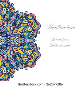 Ornamental vector card
