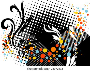 ornamental vector with colors