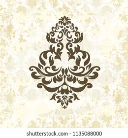 Ornamental vector damask illustrations. Easy to edit. Perfect for invitations or announcements.