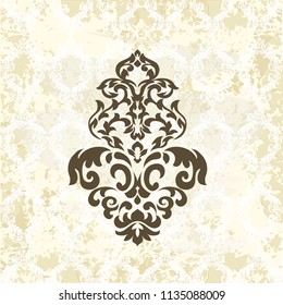 Ornamental vector damask illustrations. Easy to edit. Perfect for invitations or announcements.