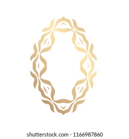 Ornamental vector elements. Luxury decoration. Golden motif