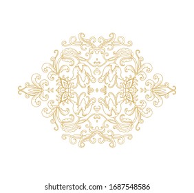Ornamental vector floral composition with stylized bellflowers flourish vignette on dark background