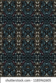 Ornamental vector floral texture