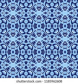 Ornamental vector floral texture