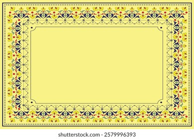 Ornamental Vector illustration for border design