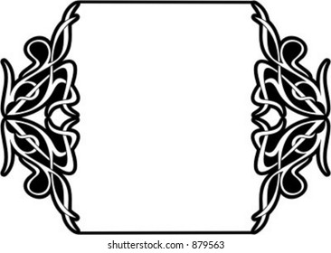 Ornamental Vector Panel/Frame 101 with very clean and exquisite details.