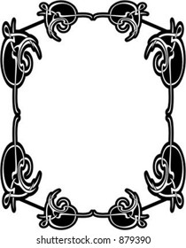 Ornamental Vector Panel/Frame 53 with very clean and exquisite details.
